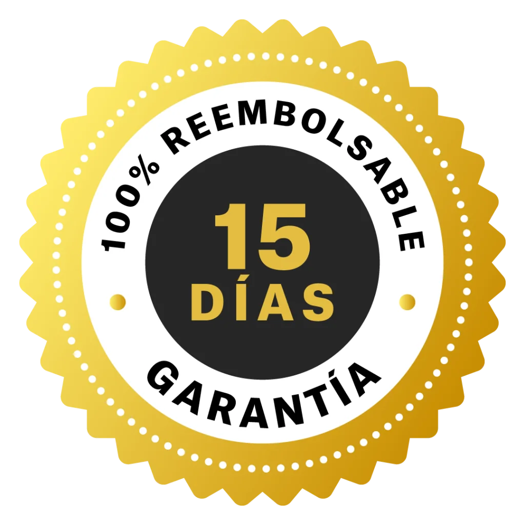 Sello de Garantía de 15 Días - 100% Reembolsable